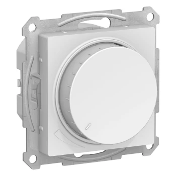 Диммер поворотно-нажимной, 400Вт LED универсальный, Белый, серия Atlas Design, Schneider Electric