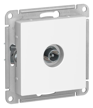 Розетка телевизионная проходная ТV 4 dB, Белый, серия Atlas Design, Schneider Electric