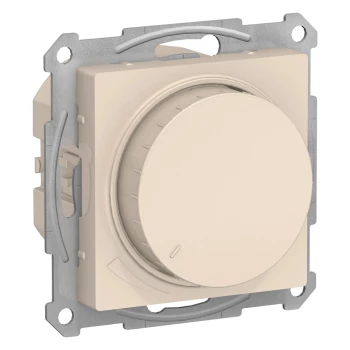 Диммер поворотно-нажимной, 315Вт LED универсальный, Бежевый, серия Atlas Design, Schneider Electric