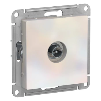 Розетка телевизионная оконечная ТV, Жемчуг, серия Atlas Design, Schneider Electric