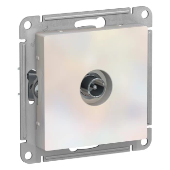 Розетка телевизионная проходная ТV 4 dB, Жемчуг, серия Atlas Design, Schneider Electric