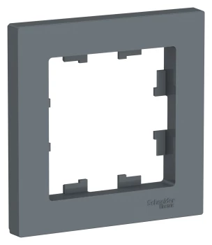 Рамка 1-ая (одинарная), Грифель, серия Atlas Design, Schneider Electric