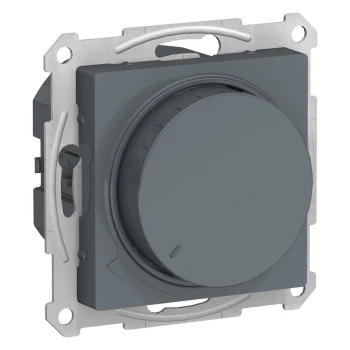 Диммер поворотно-нажимной, 400Вт LED универсальный, Грифель, серия Atlas Design, Schneider Electric