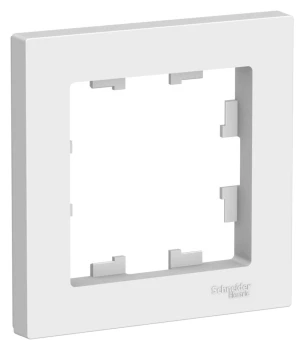 Рамка 1-ая (одинарная), Белый Лотос, серия Atlas Design, Schneider Electric