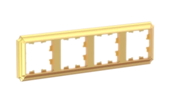 Рамка 4-ая (четверная), Золото, серия Atlas Design Antique, Systeme Electric