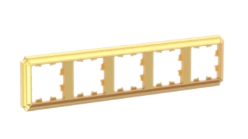 Рамка 5-ая (пятерная), Золото, серия Atlas Design Antique, Systeme Electric