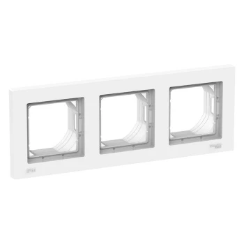 Рамка IP44 3-ая (тройная), влагозащитная, Белый, серия Atlas Design, Schneider Electric