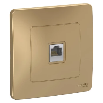Розетка компьютерная 1-ая кат.5е, RJ-45 (интернет) (в сборе), Титан, серия Blanca, Schneider Electric