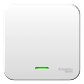 Выключатель 1-клавишный, с подсветкой 6А, Белый, серия Blanca, Schneider Electric