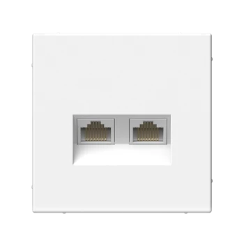Розетка компьютерная 2-ая кат.6, RJ-45 (интернет), Белый, серия Art Gallery, Systeme Electric