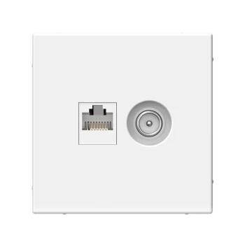 Розетка телевизионная/компьютерная, Белый, серия Art Gallery, Systeme Electric