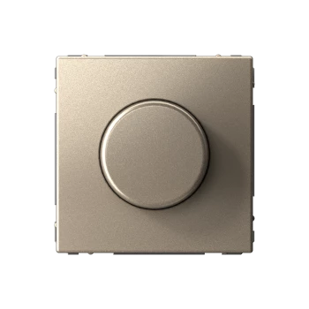 Диммер поворотно-нажимной, 400Вт LED универсальный, Шампань, серия Art Gallery, Systeme Electric