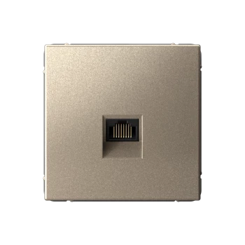 Розетка компьютерная 1-ая кат.5е, RJ-45 (интернет), Шампань, серия Art Gallery, Systeme Electric