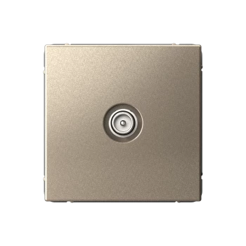 Розетка телевизионная проходная ТV 4 dB, Шампань, серия Art Gallery, Systeme Electric