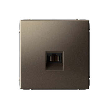 Розетка компьютерная 1-ая кат.5е, RJ-45 (интернет), Мокко, серия Art Gallery, Systeme Electric