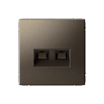 Розетка компьютерная 2-ая кат.5е, RJ-45 (интернет), Мокко, серия Art Gallery, Systeme Electric