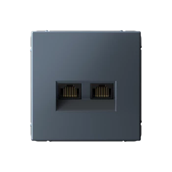 Розетка компьютерная 2-ая кат.6, RJ-45 (интернет), Грифель, серия Art Gallery, Systeme Electric
