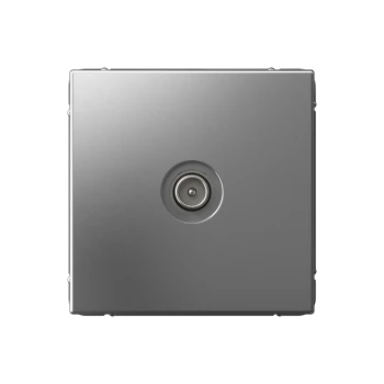 Розетка телевизионная проходная ТV 4 dB, Сталь, серия Art Gallery, Systeme Electric
