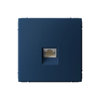 Розетка компьютерная 1-ая экранированная кат.6е, RJ-45 (интернет), Аквамарин, серия Art Gallery, Systeme Electric