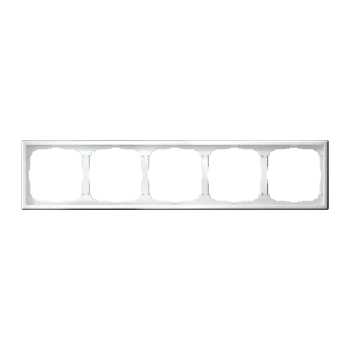 Рамка 5-ая (пятерная), Белый Лотос, серия Art Gallery, Systeme Electric