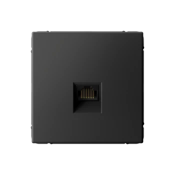 Розетка компьютерная 1-ая кат.5е, RJ-45 (интернет), Базальт, серия Art Gallery, Systeme Electric