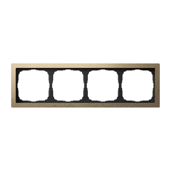 Рамка 4-ая (четверная), Металл Латунь, серия Art Gallery PURE, Systeme Electric