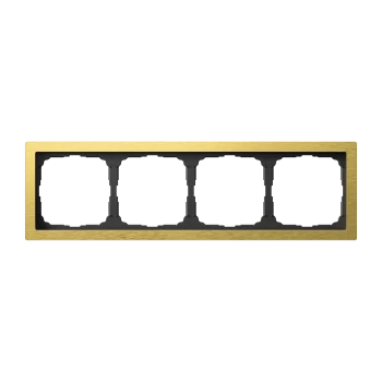 Рамка 4-ая (четверная), Золото (металл), серия Art Gallery PURE, Systeme Electric