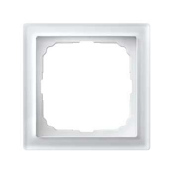 Рамка 1-ая (одинарная), Стекло Белое, серия Art Gallery PURE, Systeme Electric