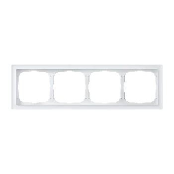 Рамка 4-ая (четверная), Стекло Белое, серия Art Gallery PURE, Systeme Electric