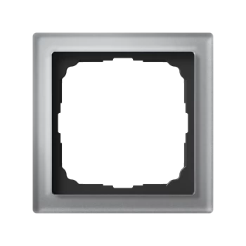 Рамка 1-ая (одинарная), Стекло Алюминий, серия Art Gallery PURE, Systeme Electric