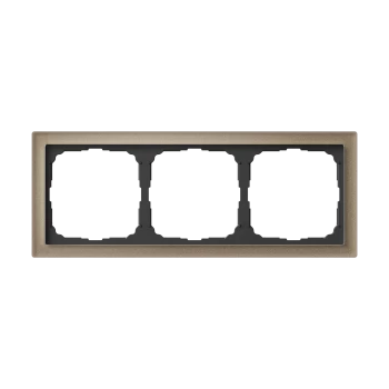 Рамка 3-ая (тройная), Стекло Шампань, серия Art Gallery PURE, Systeme Electric