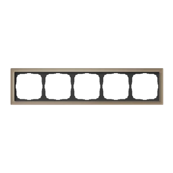 Рамка 5-ая (пятерная), Стекло Шампань, серия Art Gallery PURE, Systeme Electric