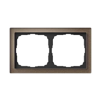 Рамка 2-ая (двойная), Стекло Мокко, серия Art Gallery PURE, Systeme Electric
