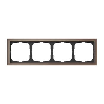 Рамка 4-ая (четверная), Стекло Мокко, серия Art Gallery PURE, Systeme Electric