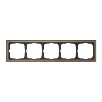 Рамка 5-ая (пятерная), Стекло Мокко, серия Art Gallery PURE, Systeme Electric