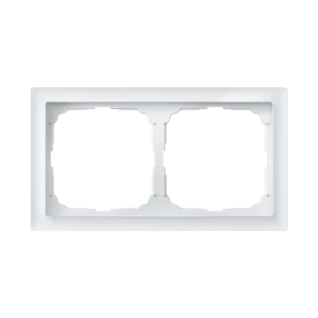 Рамка 2-ая (двойная), Стекло Матовое Белое, серия Art Gallery PURE, Systeme Electric