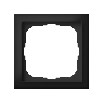 Рамка 1-ая (одинарная), Стекло Матовое Черное, серия Art Gallery PURE, Systeme Electric