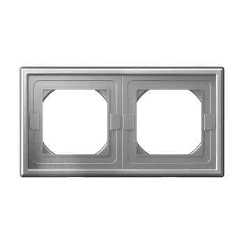 Рамка IP44 2-ая (двойная), влагозащитная, Алюминий, серия Art Gallery, Systeme Electric