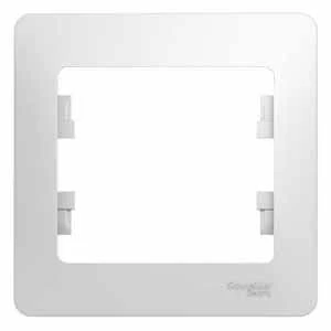 Рамка 1-ая (одинарная), Белый, серия Glossa, Schneider Electric