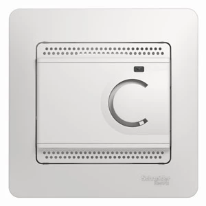Терморегулятор для теплого пола (в сборе), Белый, серия Glossa, Schneider Electric