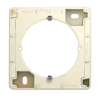 Коробка накладного монтажа, Бежевый, серия Glossa, Schneider Electric