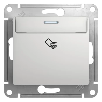 Выключатель карточный для гостиниц, Алюминий, серия Glossa, Schneider Electric