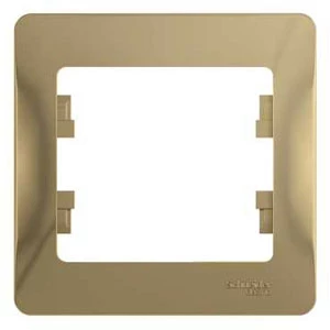 Рамка 1-ая (одинарная), Титан, серия Glossa, Schneider Electric