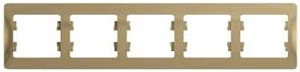 Рамка 5-ая (пятерная), Титан, серия Glossa, Schneider Electric