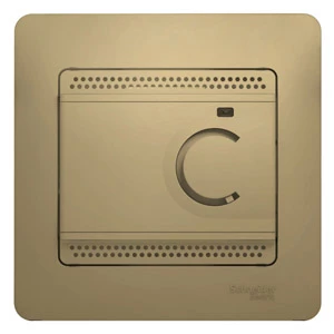 Терморегулятор для теплого пола (в сборе), Титан, серия Glossa, Schneider Electric
