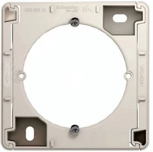 Коробка накладного монтажа, Молочный, серия Glossa, Schneider Electric