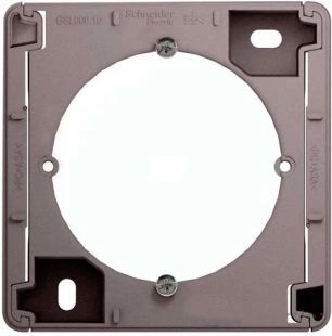 Коробка накладного монтажа, Платина, серия Glossa, Schneider Electric