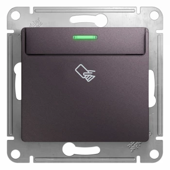 Выключатель карточный для гостиниц, Сиреневый туман, серия Glossa, Schneider Electric