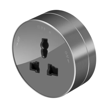 Розетка универсальная 13А/250В (круглая ), Графит, серия MultiTrack, Systeme Electric