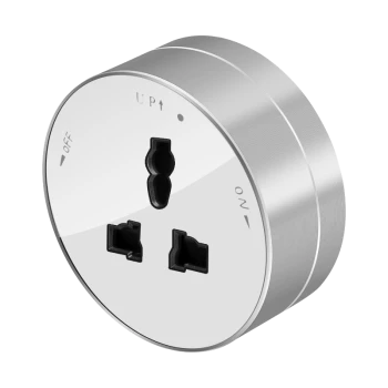 Розетка универсальная 13А/250В (круглая ), Белый, серия MultiTrack, Systeme Electric